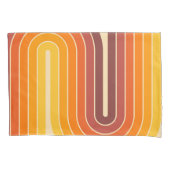 70s Retro Stijl Geometrisch Ontwerp Kussensloop (Voorkant-Links)