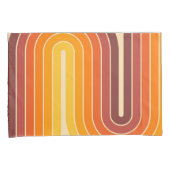 70s Retro Stijl Geometrisch Ontwerp Kussensloop (Voorkant-Rechts)