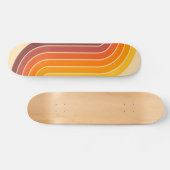 70s Retro  Stijl Geometrisch Ontwerp Persoonlijk Skateboard (Horizontaal)