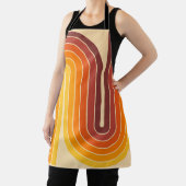 70s Retro Stijl Geometrisch Ontwerp Schort (Insitu)