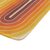 70s Retro Stijl Geometrisch Ontwerp Snijplank (Hoek)