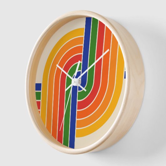 70s Retro Stijl Geometrische Patroon (Hoek)