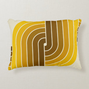 70s Retro  Stijl Geometrische Patroon Accent Kussen