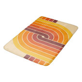 70s Retro Stijl Geometrische Patroon Badmat (Gekanteld)