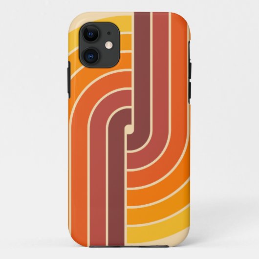 70s Retro Stijl Geometrische Patroon Case-Mate iPhone Case (Achterkant)