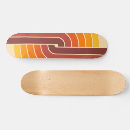 70s Retro  Stijl Geometrische Patroon Persoonlijk Skateboard (Horizontaal)