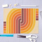 70s Retro  Stijl Geometrische Patroon Tissuepapier (Craft)