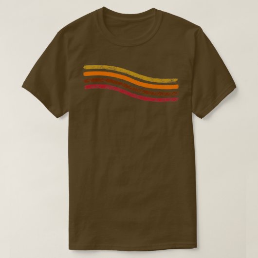 70s retro strepen 1 t-shirt (Design voorkant)