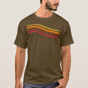 70s retro strepen 1 t-shirt