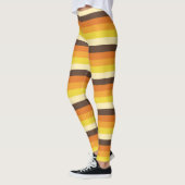 70s Retro Striped Leggings van het kleurenpatroon (Links)