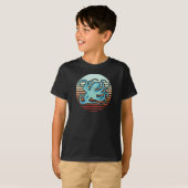 70s Retro Style Octopus T-Shirt (Voorkant volledig)