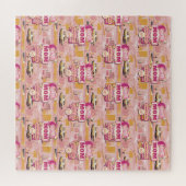 70's Retro Vegas Stijl Super Mam Altijd 24/7 Legpuzzel (Horizontaal)