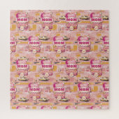 70's Retro Vegas Stijl Super Mam Altijd 24/7 Legpuzzel (Verticaal)