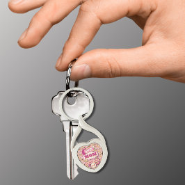 70's Retro Vegas Stijl Super Mam Altijd 24/7 Sleutelhanger