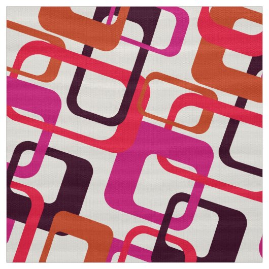 70s retro  verbindingspatroon stof  (Swatch)