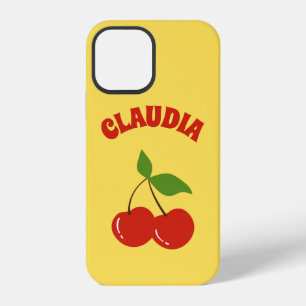 70s Retro Vintage Kers Grafische Gepersonaliseerde iPhone 12 Hoesje