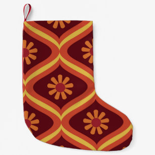 70s retro vintage Mid Century Modern Seamless Patt Kleine Kerstsok
