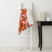 70s retro vintage pattern background sherpa deken (In situ)