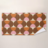 70s retro vintage pattern backgroundvintage, geome badhanddoek (Badhanddoek)