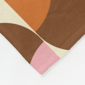 70s retro vintage pattern backgroundvintage, geome fleece deken (Hoek)