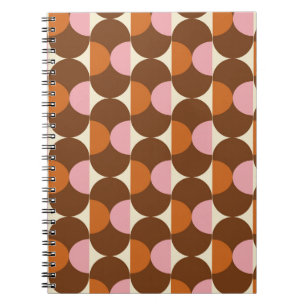 70s retro vintage pattern backgroundvintage, geome notitieboek