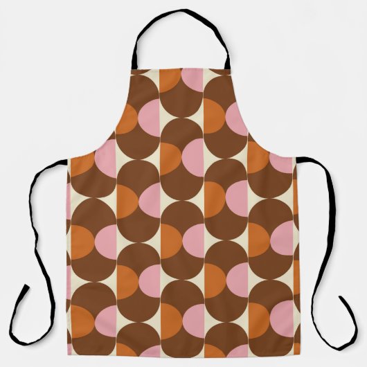 70s retro vintage pattern backgroundvintage, geome schort (Voorkant)