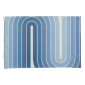 70s Retro Vintage Style Geometric Design Kussensloop (Voorkant-Rechts)