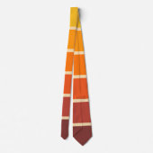 70s Retro Vintage Style Geometric Pattern Stropdas (Achterkant)
