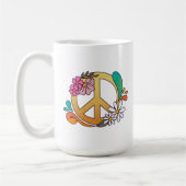 70's Retro Vredesbord 15oz Mok (Links)