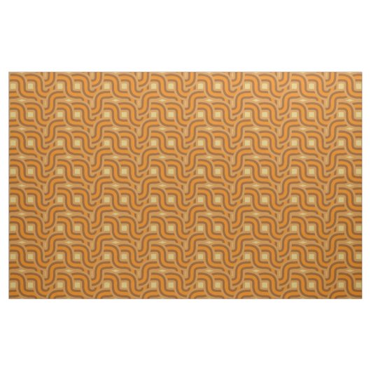 70s retro-weve patroon stof (Yard (91,4 cm))