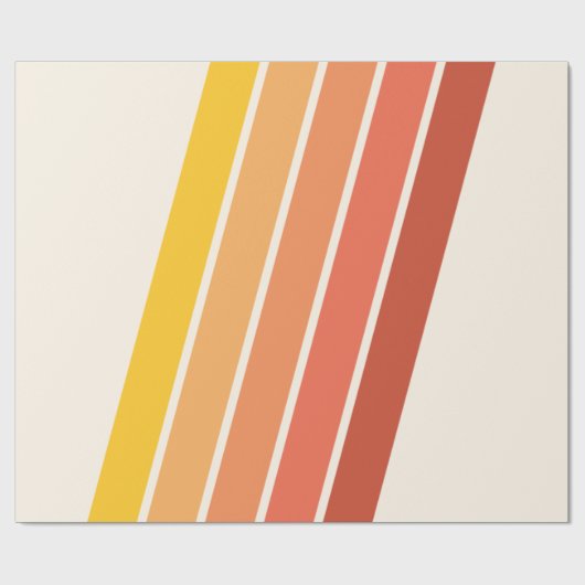 70s  Retrostrips Cadeaupapier (Vlak)