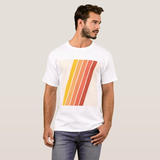 70s  Retrostrips T-shirt (Voorkant volledig)