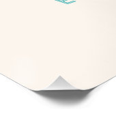 70s Rock and ROLL Roller Schaatsen Party Welkom Perfect Poster (Hoek)