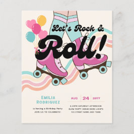 70s Rock en Roll Schaatsen Party Retro Meisjes