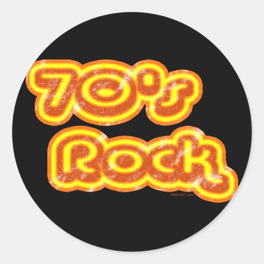 70's Rock Sticker (Voorkant)