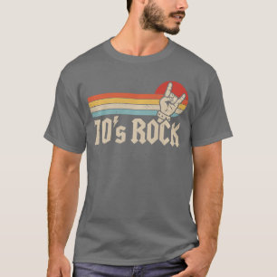 70s Rock Vintage 1970s Band Muziek vriend vriend T-shirt