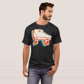 70S Roller Schaatsen Disco Retro T-shirt (Voorkant volledig)