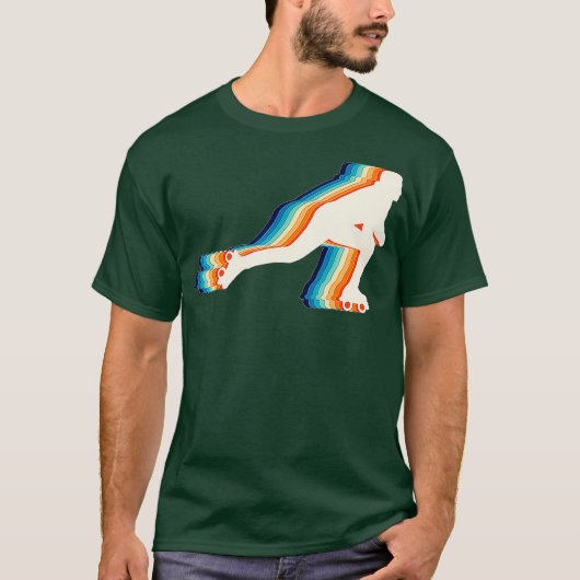 70S Roller Schaatsen Disco Retro Vintage T-shirt (Voorkant)