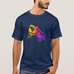 70S Rollerdiscosysteem   Retro Roller Schaats Draa T-shirt