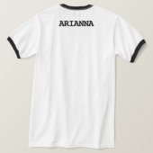 70s Rustieke Retro Bach Camp voor- en achterkant T-shirt (Design achterkant)