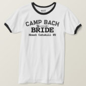 70s Rustieke Retro Bach Camp voor- en achterkant T-shirt (Design voorkant)