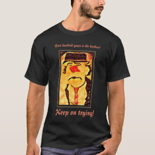  70s Sad Clown Drawing (D1) Editable T-shirt