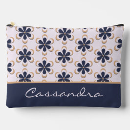 70's Schattigee Retro Flower Power Navy Barely Pin Etui