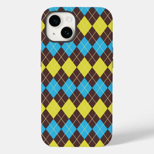 70s Schotse Tartan-Patroon Case-Mate iPhone Case (Achterkant)