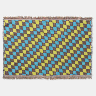 70s Schotse Tartan-Patroon Deken