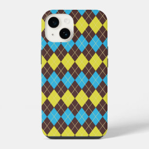 70s Schotse Tartan-Patroon iPhone 14 Hoesje