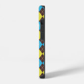 70s Schotse Tartan-Patroon iPhone Hoesje (Linkerkant)