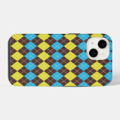 70s Schotse Tartan-Patroon iPhone Hoesje (Achterkant horizontaal)
