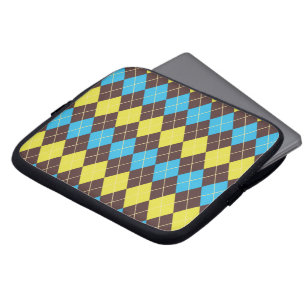 70s Schotse Tartan-Patroon Laptop Sleeve