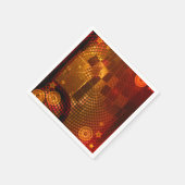 70's Seventies Oranje Disco Dance Verjaardagsfeest Servetten (Hoek)